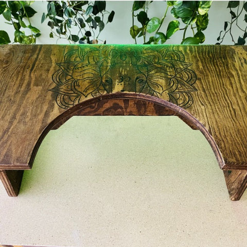 Banquito de Madera Artesanal para evacuar