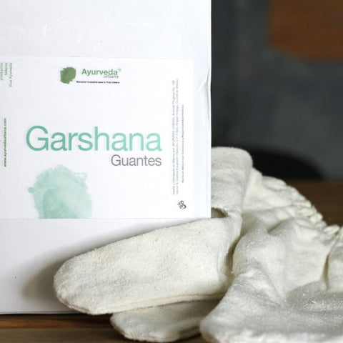 Guantes de seda cruda para Garshana