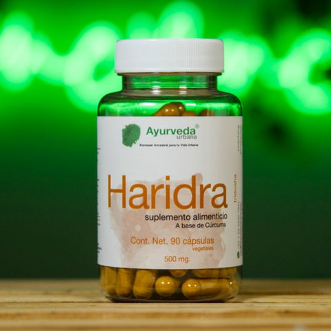 Cúrcuma (Haridra) orgánica 90 cápsulas vegetales