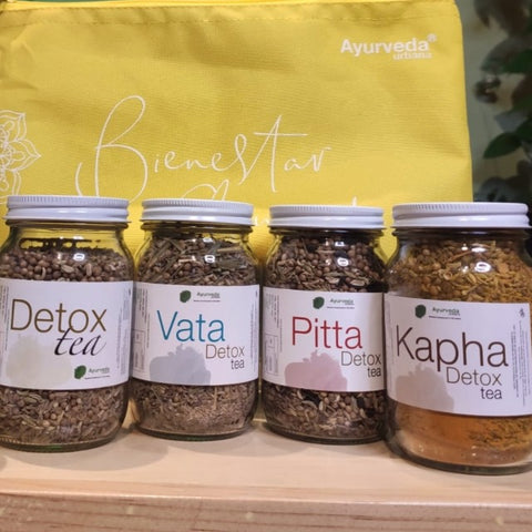 Kit Detox Tea Ayurvédico Vata, Pitta, Kapha y Tridosha