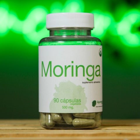 Moringa orgánica 90 cápsulas vegetales