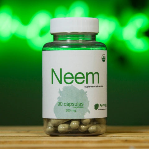 Neem orgánico 90 cápsulas vegetales